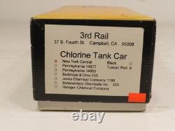 Sunset Models 3rd Rail New York Central Tuscan Red Chlorine Tank Car LN 12489