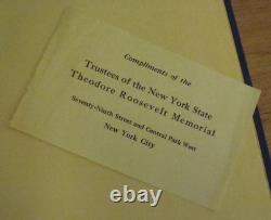 THEODORE ROOSEVELT MEMORIAL HALL Dedication Jan 19, 1936 New York Central Park