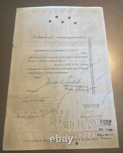 The New York Central Railroad Company Stock 20 Shares Cert. 1947 George Schick