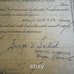 The New York Central Railroad Company Stock 20 Shares Cert. 1947 George Schick The New York Central Railroad Company Stock 20 Shares Cert. 1947 George Schick