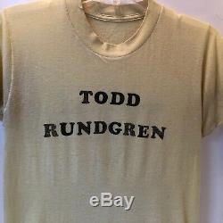 VINTAGE 1970sTODD RUNDGRENCENTRAL PARK, NYT-SHIRT CONCERT TICKET STUBBUTTON