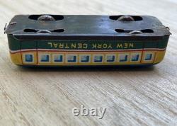 VTG Original Japan Tin Type Train Car New York Central 1940s Rare Lithographic