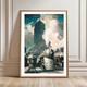 Vintage 1930s Travel Poster & Canvas New York Central System Wall Art Decor