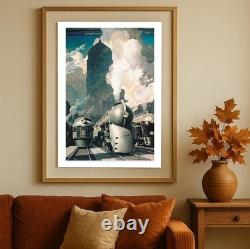 Vintage 1930s Travel Poster & Canvas New York Central System Wall Art Decor