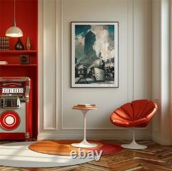 Vintage 1930s Travel Poster & Canvas New York Central System Wall Art Decor
