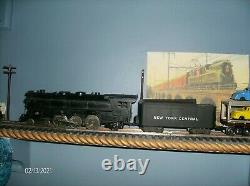 Vintage 1950 Marx Beautiful Original 333 Heavy Locomotive & Diecast Tender A+