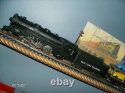 Vintage 1950 Marx Beautiful Original 333 Heavy Locomotive & Diecast Tender A+
