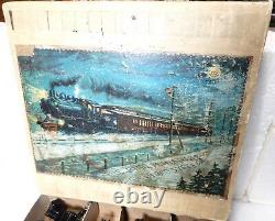 Vintage, Antique Bing -New York Central Steam Electric Passenger Train Set w Box