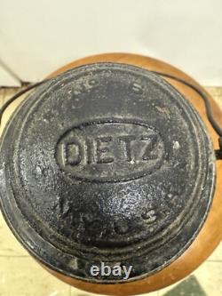 Vintage Dietz No. 6 Black Lantern New York Central Engraved
