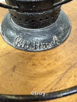 Vintage Dietz No. 6 Black Lantern New York Central Engraved