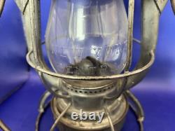 Vintage Dietz Vesta New York Central Railroad RR Cage Lantern Clear Globe USA