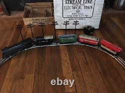 Vintage Marx #5942 Stream Line Steam Type Electric TRAIN SET W Box