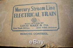 Vintage Marx New York Central Mercury Streamlined Passenger Set