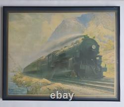 Vintage New York Central Hudson River Valley Train Railroad Travel Poster 24x20