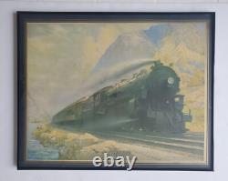 Vintage New York Central Hudson River Valley Train Railroad Travel Poster 24x20