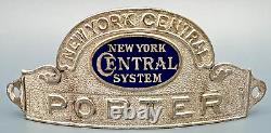 Vintage New York Central System New York Central Railroad Porter Hat Badge B37