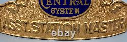 Vintage New York Central System Ny Central Asst. Station Master Hat Badge B41