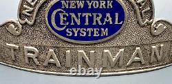 Vintage New York Central System Ny Central Trainman Hat Badge B46
