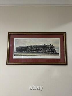 Vintage New York Central System Railway 5297 Steam Locomotive Print