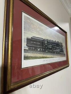 Vintage New York Central System Railway 5297 Steam Locomotive Print