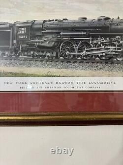 Vintage New York Central System Railway 5297 Steam Locomotive Print