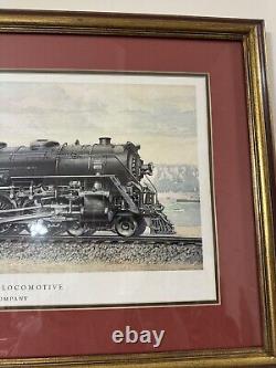 Vintage New York Central System Railway 5297 Steam Locomotive Print