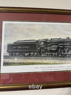 Vintage New York Central System Railway 5297 Steam Locomotive Print