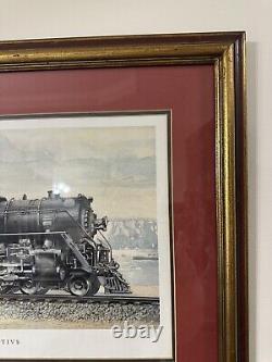 Vintage New York Central System Railway 5297 Steam Locomotive Print