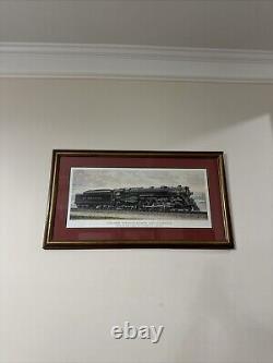 Vintage New York Central System Railway 5297 Steam Locomotive Print