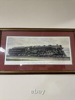 Vintage New York Central System Railway 5297 Steam Locomotive Print