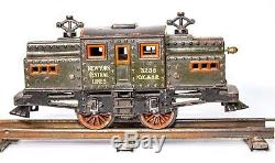 Vintage Pre-war Bing 0-gauge Ny Central Lines #3238 Loco Passenger Train Set