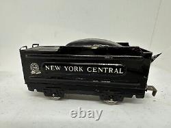 Vintage Rare Marx New York Central 897 Train Engine Locomotive With Tender Litho