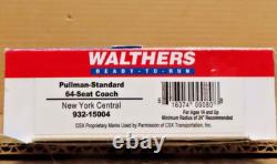 Walthers 932-15004 New York Central Pullman 64-seat Coach Passenger Car In Box