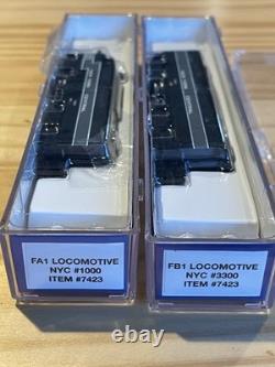 Walthers N Scale FA1/FB1 Loco Set New York Central 1000/3300 Item #7423 SET