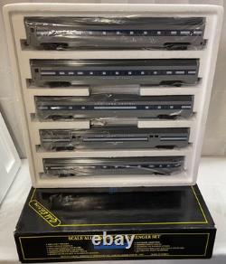 Weaver New York Central Dreyfuss 20 Aluminum Passenger 5 Car Set O Scale Train