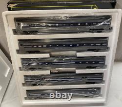 Weaver New York Central Dreyfuss 20 Aluminum Passenger 5 Car Set O Scale Train