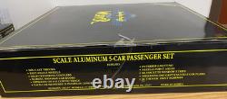 Weaver New York Central Dreyfuss 20 Aluminum Passenger 5 Car Set O Scale Train