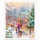 Winter In Central Park New York Print From Watercolor Original Painting Artwork