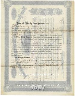 1880 Compagnie des voitures-lits de New York Central Président Wagner signé