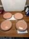 4 Assiettes &agrave; D&icirc;ner Salmon De 10 1/8 Po New York Central Railroad Nyc Syracuse Chine Mohawk