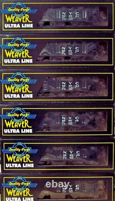 6 Corps de trémies Weaver O Scale Ultra Line NYC New York Central Sans T/c Nos