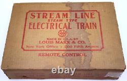 Années 1950 Vintage MARX USA 8994 NYC New York Central Tin Litho Train Set Boxed Rock
