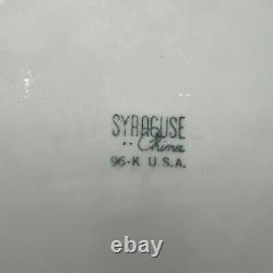 Assiette du motif Mercury de la Syracuse China de la compagnie ferroviaire New York Central Railroad à Nyc, 9.5 pouces, en excellent état (Euc).