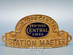 Badge de maître de la gare centrale de New York Central Lines Ny Central de collection B42
