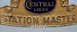 Badge de maître de la gare centrale de New York Central Lines Ny Central de collection B42