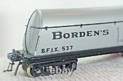 Borden's Streamlined Lait Tank Car Precision Scale Co. Laiton Avec Nageoires D'extrémité
