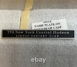 Club du Centenaire Lionel 773 New York Central Hudson USINE SCELLÉE Avec Boîte d'Exposition