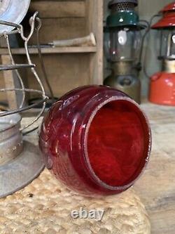 Dietz New York Central No. 6 Lanterne Bell Bottom Avec Red Globe-mint