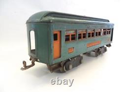 Ensemble Lionel Standard Gauge d'avant-guerre : Moteur 10E et 3 voitures de voyageurs 332, 339, 341