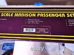 Ensemble de 5 voitures de voyageurs Mth New York Central (TT Gray) 70' ABS Madison 20-4026